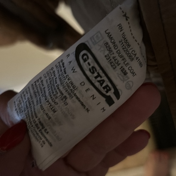 G Star Raw Lamond Duffle Coat NWOT. - Picture 6 of 7